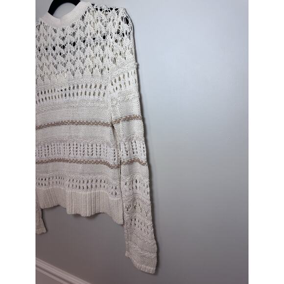 Jonathan Simkhai Joyce Cardigan Bone Multi Womens Size Large NWT $445 - Picture 14 of 16